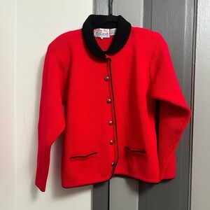 Tally Ho Scarlet and Ebony Women's Blazer/Cardigan